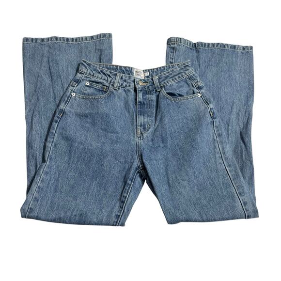 Princess Polly Womens Jeans Size 4 Blue High Rise Boot Flare Leg Zip Fly Denim - Picture 4 of 15